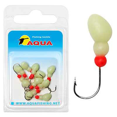 фото Мормышка фосфорная aqua №78 муравей, крючок №10 (10штук в блистере)