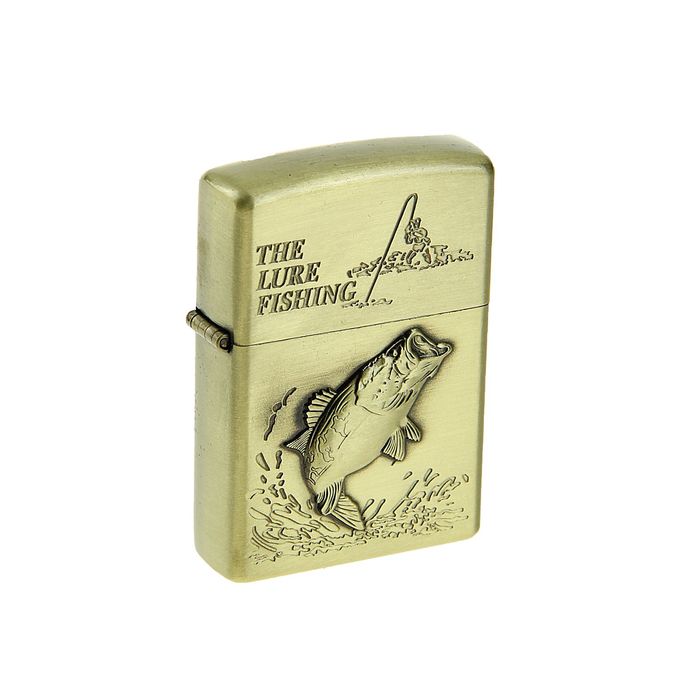 Зажигалка бензиновая "THE LURE FISHING" в металлической коробке, кремний, микс 6х8 см, Золотистый, The lure fishing
Зажигалка бензиновая "THE LURE FISHING" в металлической коробке, кремний, микс 6х8 см, Золотистый, The lure fishing