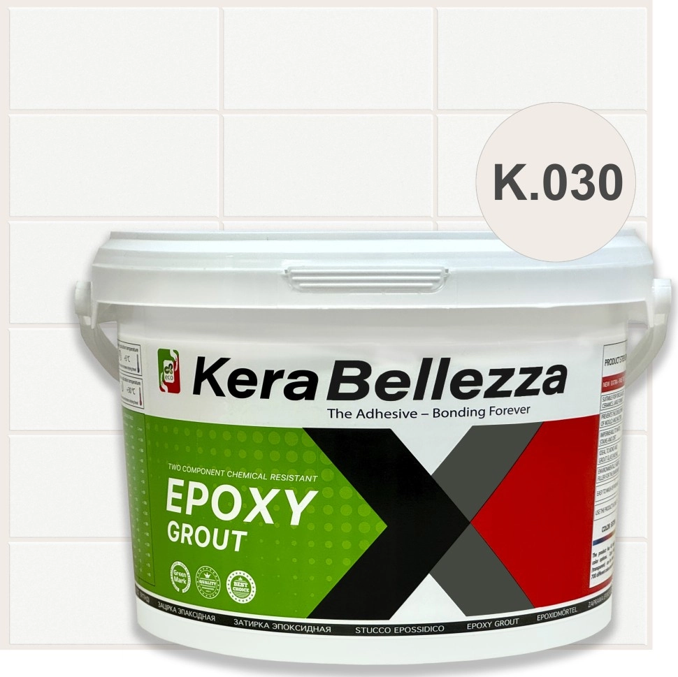 Затирка цветная эпоксидная KeraBellezza Design К030 Белоснежный 0.33 кг, Бежевый, KeraBellezza Design 
Затирка цветная эпоксидная KeraBellezza Design К030 Белоснежный 0.33 кг, Бежевый, KeraBellezza Design