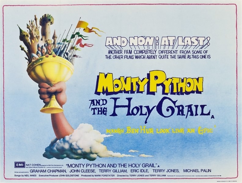 Постер к фильму "Монти Пайтон и священный Грааль" (Monty Python and the Holy Grail) 50x70
Постер к фильму "Монти Пайтон и священный Грааль" (Monty Python and the Holy Grail) 50x70