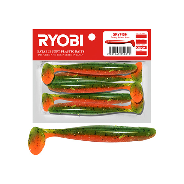 Мягкая силикон. приманка риппер Ryobi SKYFISH (71мм), CN009 (tequila blues),5 шт., Зеленый;оранжевый, Skyfish
Мягкая силикон. приманка риппер Ryobi SKYFISH (71мм), CN009 (tequila blues),5 шт., Зеленый;оранжевый, Skyfish