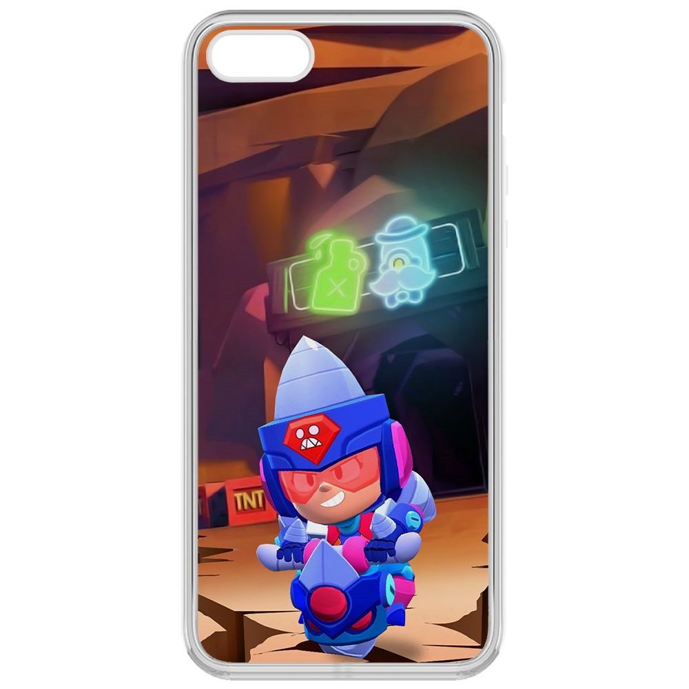 Чехол-накладка Krutoff Clear Case Brawl Stars-Ультрабурильщица Джеки для iPhone 5S, Прозрачный
Чехол-накладка Krutoff Clear Case Brawl Stars-Ультрабурильщица Джеки для iPhone 5S, Прозрачный