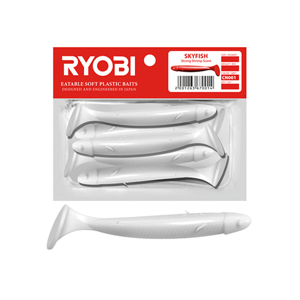 Мягкая силикон. приманка риппер Ryobi SKYFISH (109mm), CN001 (white night), 3 шт., Белый, Skyfish
Мягкая силикон. приманка риппер Ryobi SKYFISH (109mm), CN001 (white night), 3 шт., Белый, Skyfish