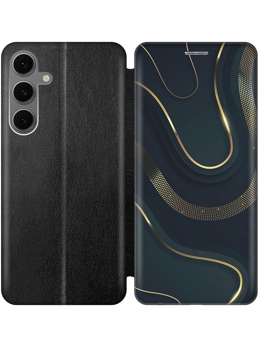 Чехол-книжка на Samsung Galaxy S24 FE с принтом "Золотистые акценты" черный, Черный;золотистый;серый, 786718131
Чехол-книжка на Samsung Galaxy S24 FE с принтом "Золотистые акценты" черный, Черный;золотистый;серый, 786718131