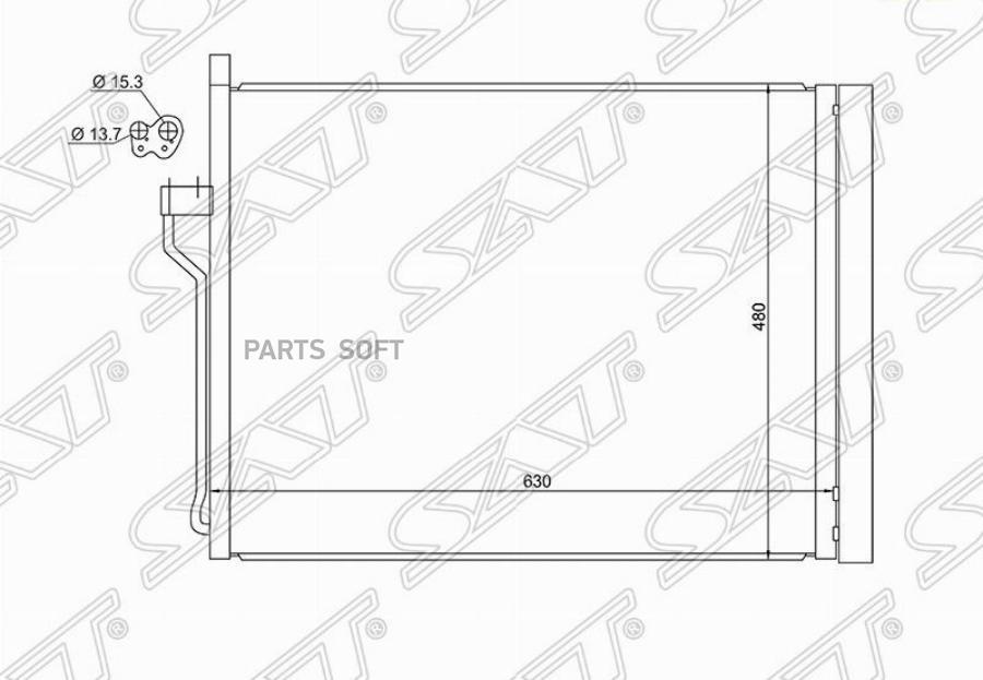 SAT Радиатор кондиционера BMW 5-SERIES F10/F11 10-/6-SERIES F06/F12/F13 12-/7-SERIES F01/F
SAT Радиатор кондиционера BMW 5-SERIES F10/F11 10-/6-SERIES F06/F12/F13 12-/7-SERIES F01/F