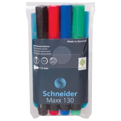 Маркеры перманентные SCHNEIDER 4 шт АССОРТИ Maxx 130, круглый наконечник, 1-3 мм, 113094
Маркеры перманентные SCHNEIDER 4 шт АССОРТИ Maxx 130, круглый наконечник, 1-3 мм, 113094