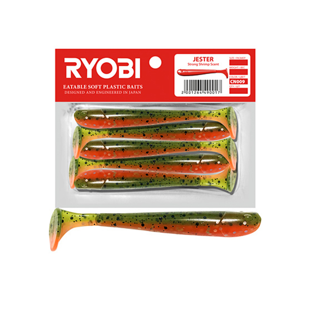 Мягкая силикон. приманка риппер Ryobi JESTER (75mm), CN009 (tequila blues), 5 шт., Зеленый;оранжевый, Jester
Мягкая силикон. приманка риппер Ryobi JESTER (75mm), CN009 (tequila blues), 5 шт., Зеленый;оранжевый, Jester