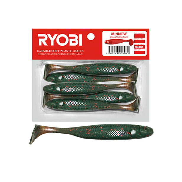 Мягкая силиконовая приманка риппер Ryobi MINNOW (76mm), CN003 (old whiskey), 5 шт., Зеленый;оранжевый, Minnow
Мягкая силиконовая приманка риппер Ryobi MINNOW (76mm), CN003 (old whiskey), 5 шт., Зеленый;оранжевый, Minnow