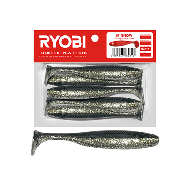 Мягкая силикон. приманка риппер Ryobi MINNOW (93mm), CN011 (christmas toy), 5 шт., Черный;серый, Minnow
Мягкая силикон. приманка риппер Ryobi MINNOW (93mm), CN011 (christmas toy), 5 шт., Черный;серый, Minnow