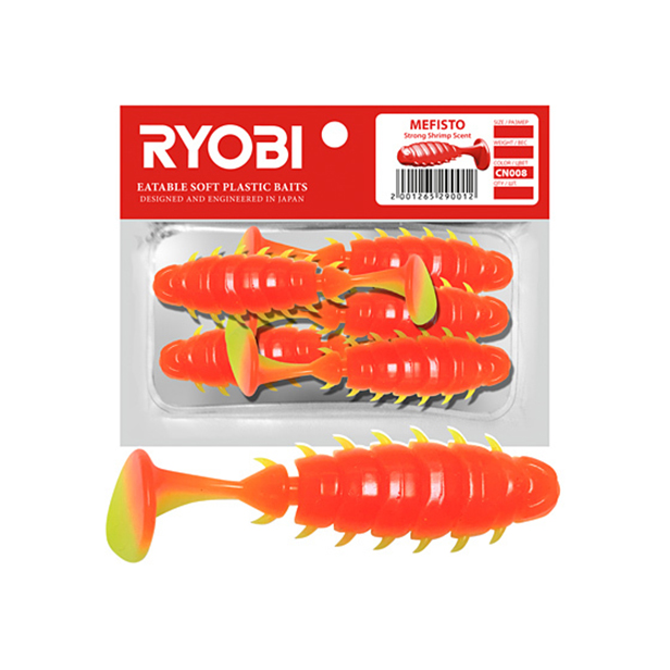 Мягкая силикон. приманка риппер Ryobi MEFISTO (36mm), CN008 (jungle cock), 8 шт., Красный;желтый, Mefisto
Мягкая силикон. приманка риппер Ryobi MEFISTO (36mm), CN008 (jungle cock), 8 шт., Красный;желтый, Mefisto