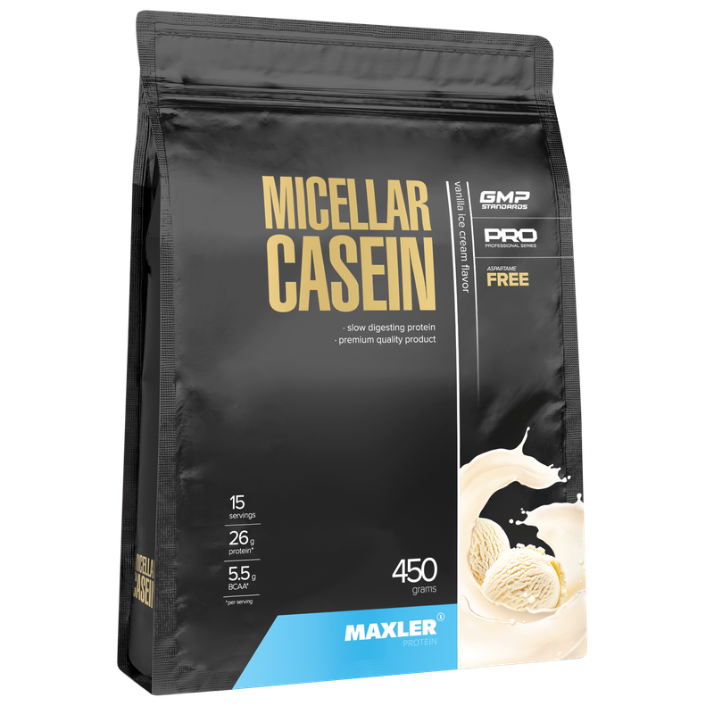 Протеин казеиновый MAXLER Micellar Casein "Ванильное мороженое" (450г), Micellar Casein
Протеин казеиновый MAXLER Micellar Casein "Ванильное мороженое" (450г), Micellar Casein