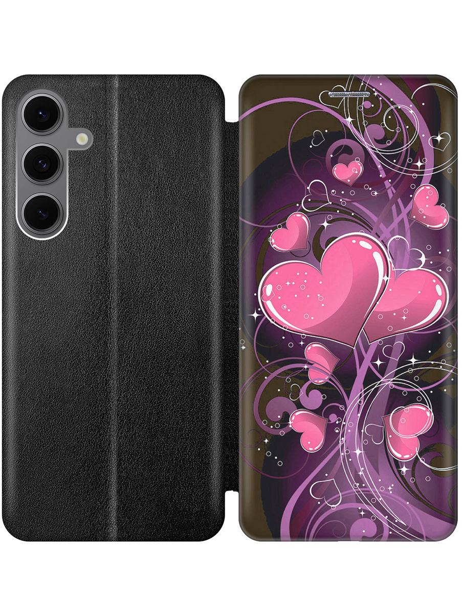 Чехол-книжка на Samsung Galaxy S24 FE с принтом "Волшебные сердечки" черный, Черный;розовый;фиолетовый, 786718191
Чехол-книжка на Samsung Galaxy S24 FE с принтом "Волшебные сердечки" черный, Черный;розовый;фиолетовый, 786718191