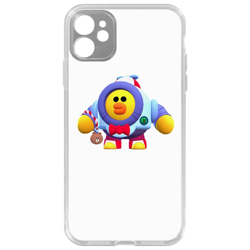Чехол-накладка Krutoff Clear Case Brawl Stars-Нани Салли для iPhone 11 с защитой камеры
Чехол-накладка Krutoff Clear Case Brawl Stars-Нани Салли для iPhone 11 с защитой камеры