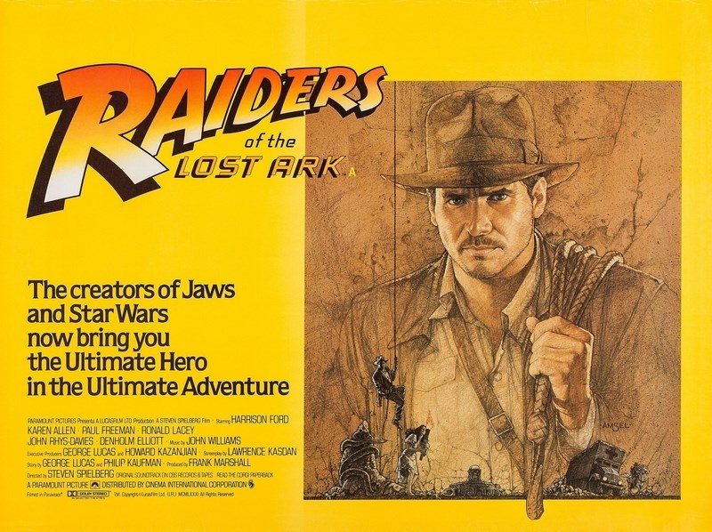 Постер к фильму "Индиана Джонс: В поисках утраченного ковчега" (Raiders of the Lost Ark) О
Постер к фильму "Индиана Джонс: В поисках утраченного ковчега" (Raiders of the Lost Ark) О