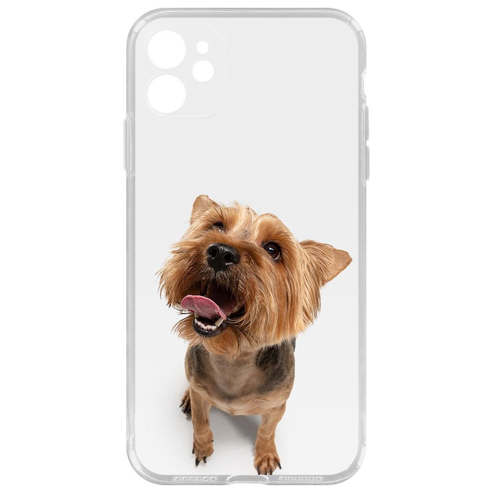 Чехол-накладка Krutoff Clear Case Йоркширский терьер для iPhone 11 с защитой камеры, Прозрачный
Чехол-накладка Krutoff Clear Case Йоркширский терьер для iPhone 11 с защитой камеры, Прозрачный