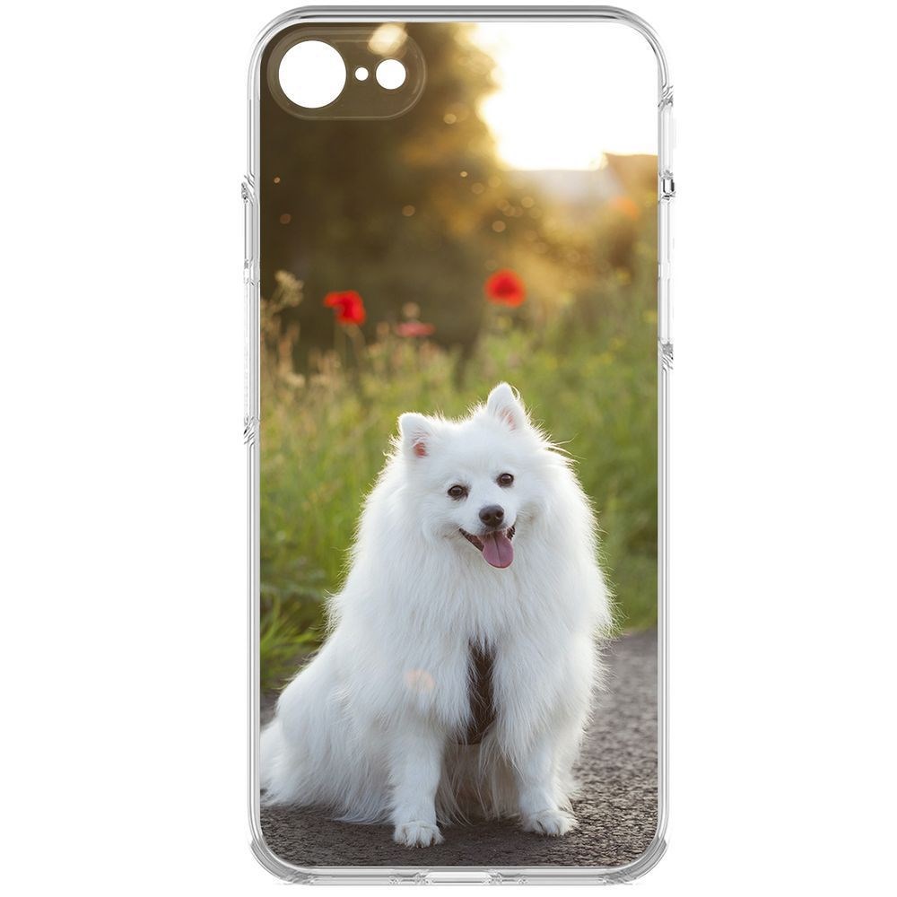Чехол-накладка Krutoff Clear Case Белый шпиц для iPhone 7/8/SE 2020 с защитой камеры, Прозрачный
Чехол-накладка Krutoff Clear Case Белый шпиц для iPhone 7/8/SE 2020 с защитой камеры, Прозрачный