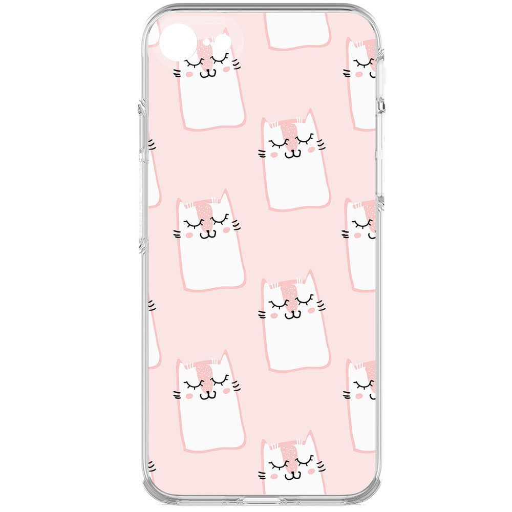 Чехол-накладка Krutoff Clear Case Котики паттерн для iPhone 7/8/SE 2020 с защитой камеры, Прозрачный
Чехол-накладка Krutoff Clear Case Котики паттерн для iPhone 7/8/SE 2020 с защитой камеры, Прозрачный