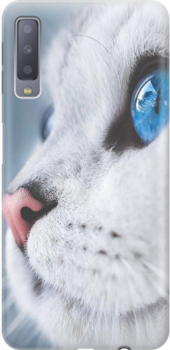 Силиконовый чехол на Samsung Galaxy A7 (2018) с принтом "Кошачий взгляд", Белый;голубой, 1544
Силиконовый чехол на Samsung Galaxy A7 (2018) с принтом "Кошачий взгляд", Белый;голубой, 1544