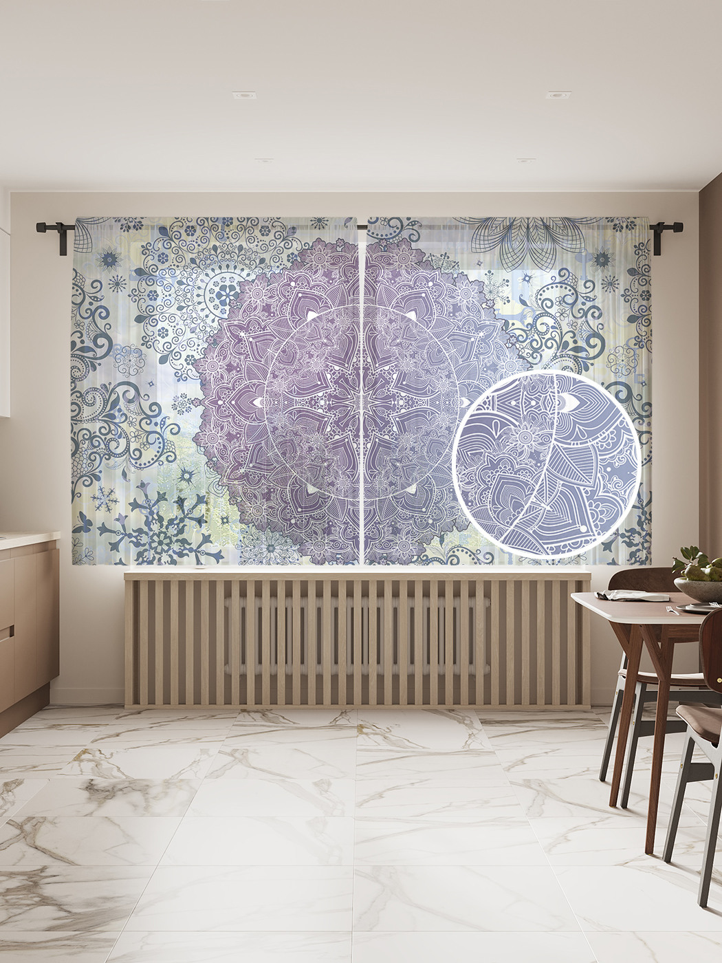 Фототюль JoyArty "Цветочная фантазия", 145x180см (2 полотна с лентой + 50 крючков), Цветочная фантазия
Фототюль JoyArty "Цветочная фантазия", 145x180см (2 полотна с лентой + 50 крючков), Цветочная фантазия