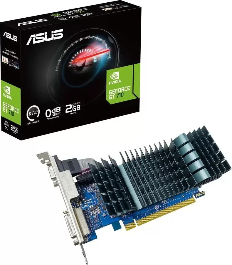 Видеокарта ASUS NVIDIA GeForce GT 710 EVO Low Profile (GT710-SL-2GD3-BRK-EVO), Черный, GeForce GT 710 EVO Low Profile
Видеокарта ASUS NVIDIA GeForce GT 710 EVO Low Profile (GT710-SL-2GD3-BRK-EVO), Черный, GeForce GT 710 EVO Low Profile
