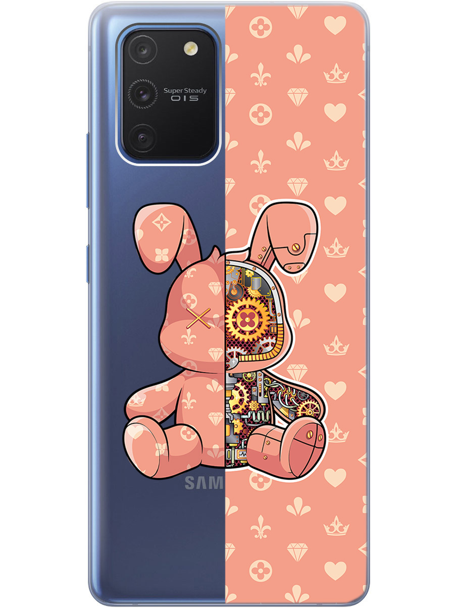 Силиконовый чехол на Samsung Galaxy S10 Lite с принтом "Персиковый Кролик с механизмом", Прозрачный;бежевый;оранжевый, 722694771
Силиконовый чехол на Samsung Galaxy S10 Lite с принтом "Персиковый Кролик с механизмом", Прозрачный;бежевый;оранжевый, 722694771