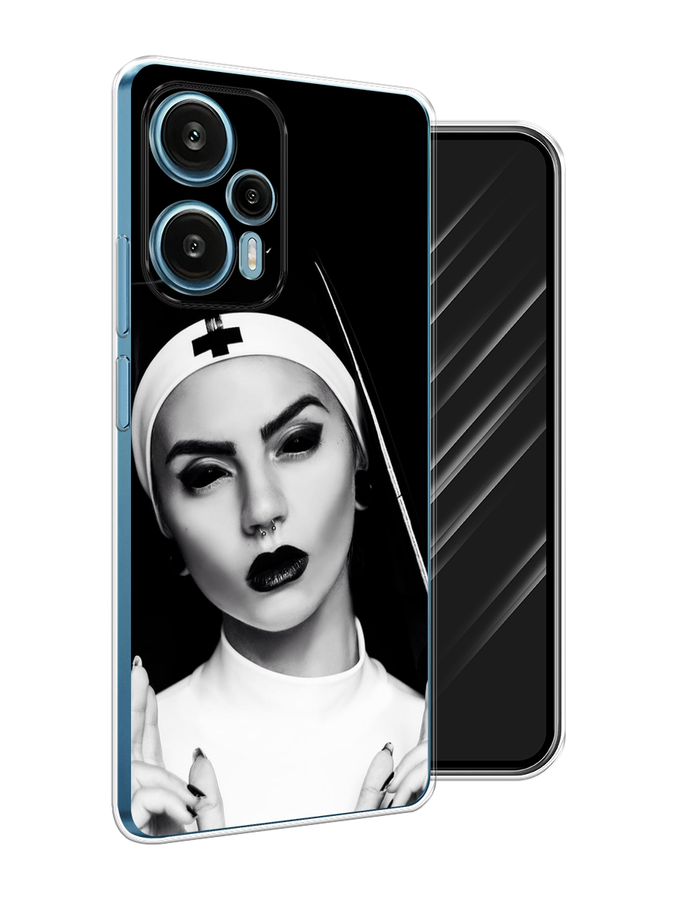 Чехол Awog на Xiaomi Redmi Note 12 Turbo, Poco F5 "Черная монашка", Серый;черный, 318750-1
Чехол Awog на Xiaomi Redmi Note 12 Turbo, Poco F5 "Черная монашка", Серый;черный, 318750-1