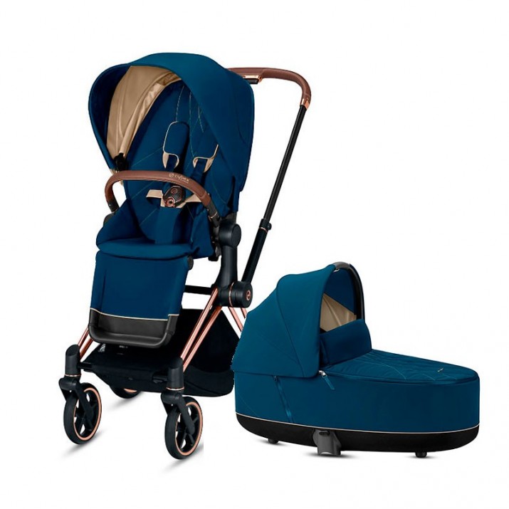 Коляска 2 в 1 Cybex PRIAM III Mountain Blue шасси Rosegold, III-MB-RG-2v1
Коляска 2 в 1 Cybex PRIAM III Mountain Blue шасси Rosegold, III-MB-RG-2v1