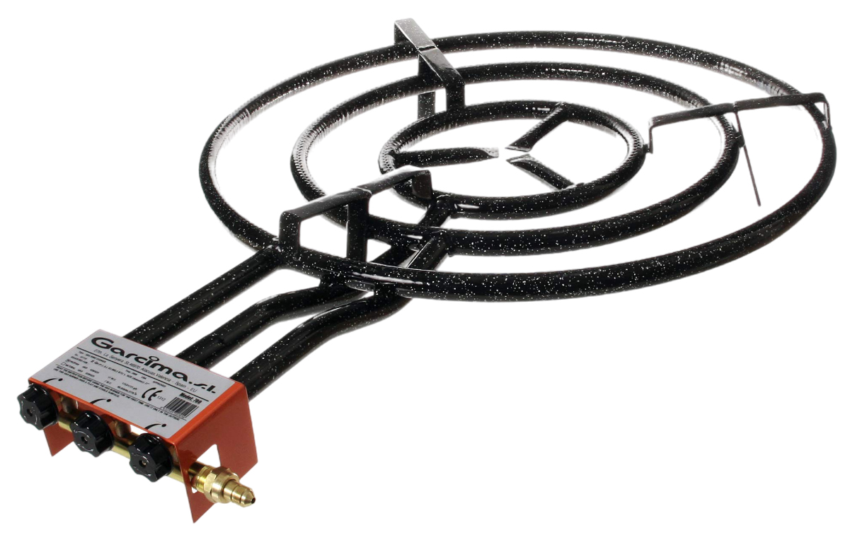 Газовая горелка для готовки Garcima, 70 см, 24,1 кВт, 3 контура, gar241, Черный 
Газовая горелка для готовки Garcima, 70 см, 24,1 кВт, 3 контура, gar241, Черный