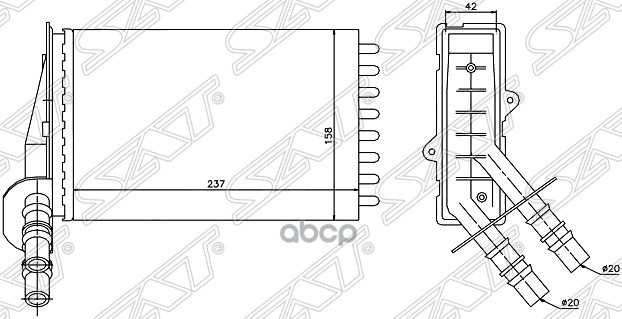 Радиатор Отопителя Салона Renault Clio 98-/Clio Symbol 01-/Clio 01- Sat арт. ST-RN07-395-
Радиатор Отопителя Салона Renault Clio 98-/Clio Symbol 01-/Clio 01- Sat арт. ST-RN07-395-
