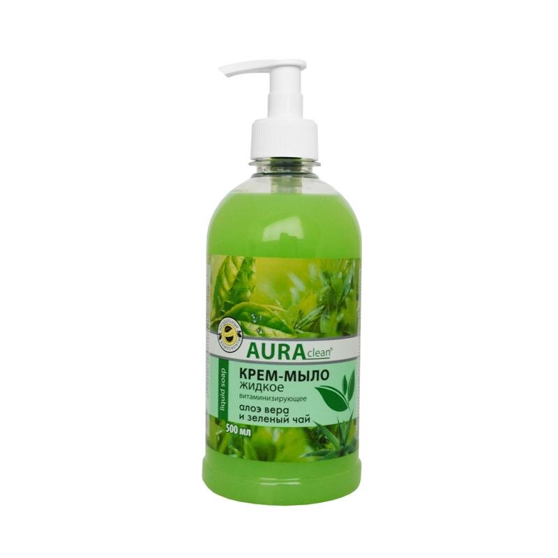 Крем-мыло Aura Clean Витаминизирующее Алое вера и зеленый чай 500 мл, 1301168, Aura Clean
Крем-мыло Aura Clean Витаминизирующее Алое вера и зеленый чай 500 мл, 1301168, Aura Clean