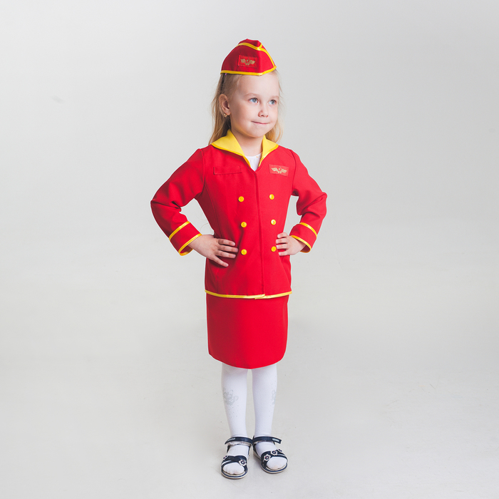 Детский карнавальный костюм "Стюардесса", юбка, пилотка, пиджак, 4-6 лет, рост 110-122 см
Детский карнавальный костюм "Стюардесса", юбка, пилотка, пиджак, 4-6 лет, рост 110-122 см