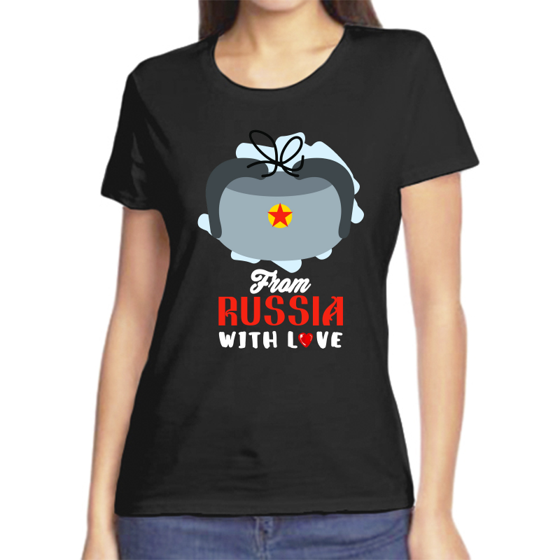 Футболка женская черная 54 р-р с надписью Россия from Russia with love 3, Черный, fzh_from_russia_with_love_1
Футболка женская черная 54 р-р с надписью Россия from Russia with love 3, Черный, fzh_from_russia_with_love_1