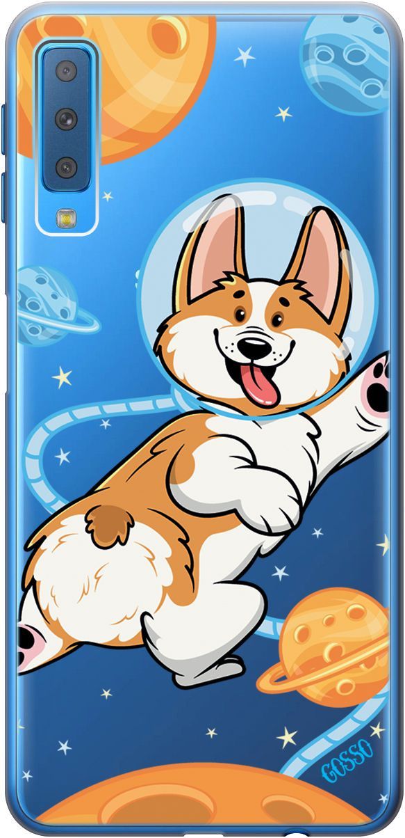 Чехол на Samsung Galaxy A7 (2018) с принтом "CosmoCorgi" прозрачный, Прозрачный;коричневый, 1771
Чехол на Samsung Galaxy A7 (2018) с принтом "CosmoCorgi" прозрачный, Прозрачный;коричневый, 1771