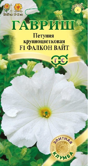 Семена. Петуния крупноцветковая "Фалкон Вайт F1", в пробирке (10 пакетов по 5 штук)
Семена. Петуния крупноцветковая "Фалкон Вайт F1", в пробирке (10 пакетов по 5 штук)