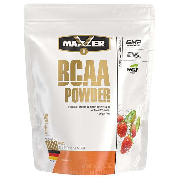 Maxler bcaa powder 1 000 г, клубника/киви
Maxler bcaa powder 1 000 г, клубника/киви