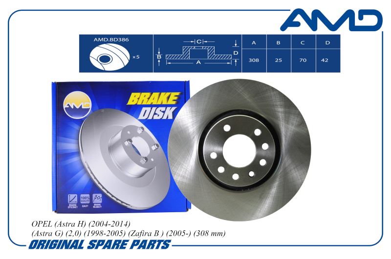 Диск переднего тормоза 9194477 AMDBD386 OPEL Astra H 04-194 Astra G 2,0 1998-05 Zafira
Диск переднего тормоза 9194477 AMDBD386 OPEL Astra H 04-194 Astra G 2,0 1998-05 Zafira