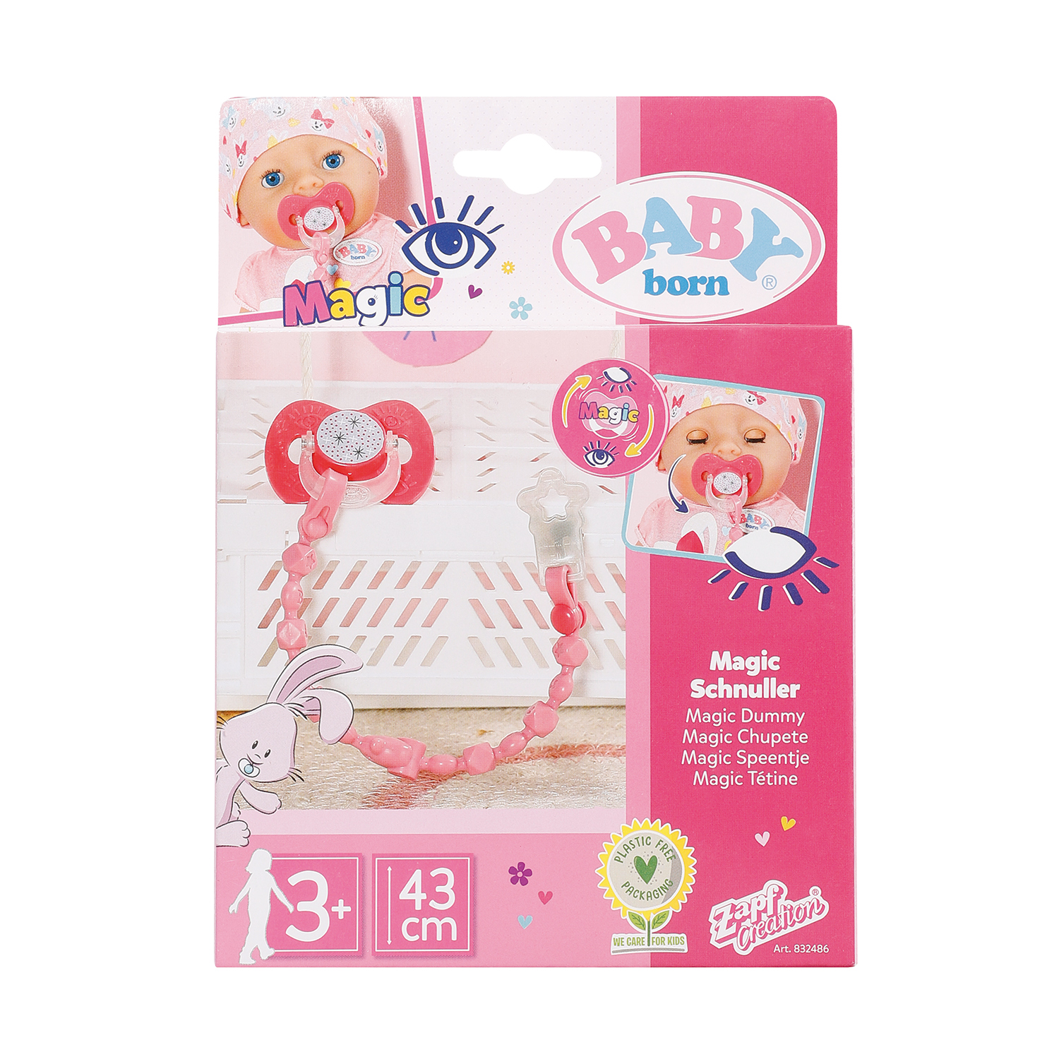 Соска Магическая с цепочкой для кукол Zapf Creation BABY born 43 см, Розовый, куклы и аксессуары
Соска Магическая с цепочкой для кукол Zapf Creation BABY born 43 см, Розовый, куклы и аксессуары