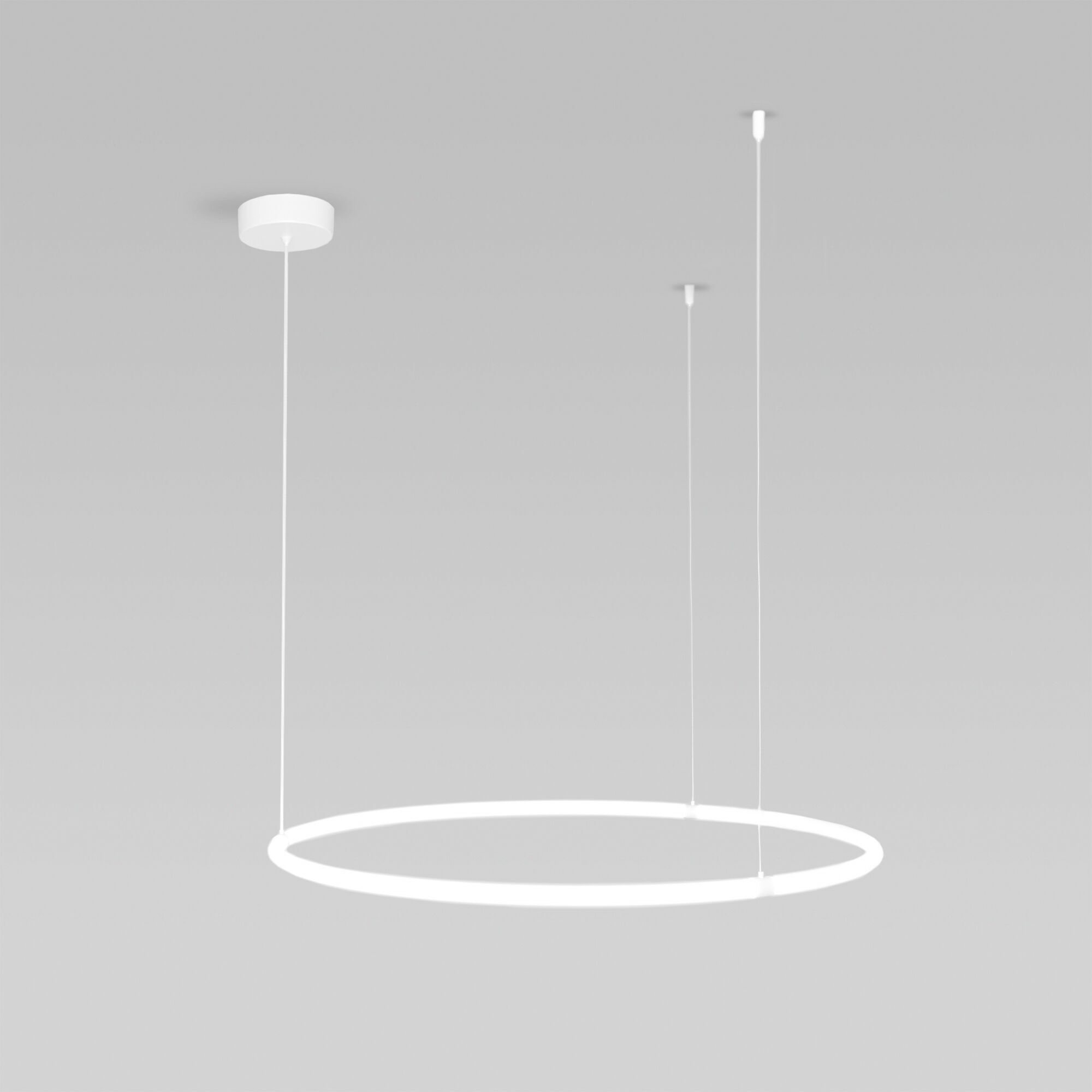 фото Подвесной светодиодный светильник eurosvet float 90285/1 белый с пультом 3300 4200 6500к