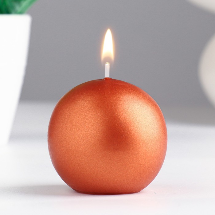 Свеча-шар, 5,5 см, 9 ч, 97 г, бронзовый блеск
Свеча-шар, 5,5 см, 9 ч, 97 г, бронзовый блеск