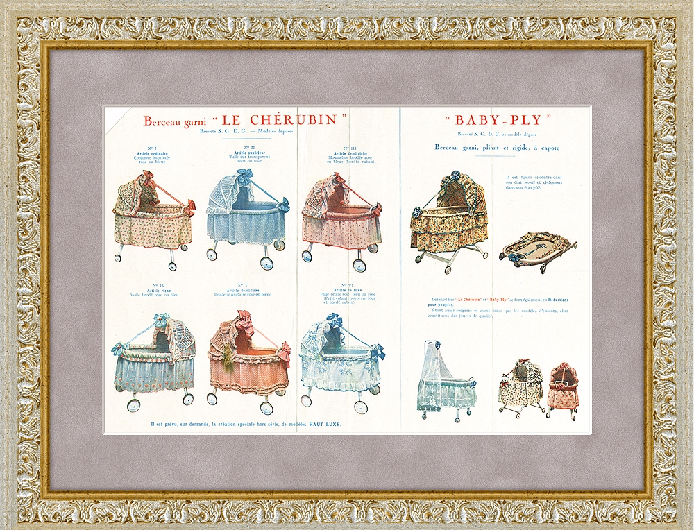 Модели французских колыбелей Le Cherubine, Baby-Ply Реклама 1920-30 гг, Предмет,21225
Модели французских колыбелей Le Cherubine, Baby-Ply Реклама 1920-30 гг, Предмет,21225
