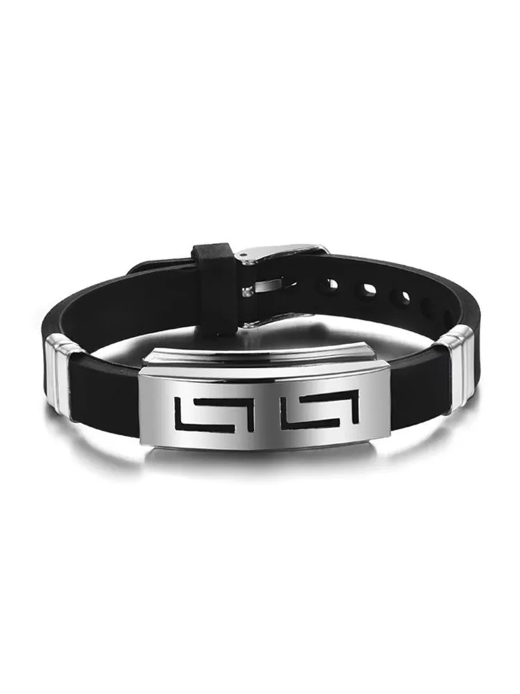 фото Браслет мужской 2beman mb06 черный