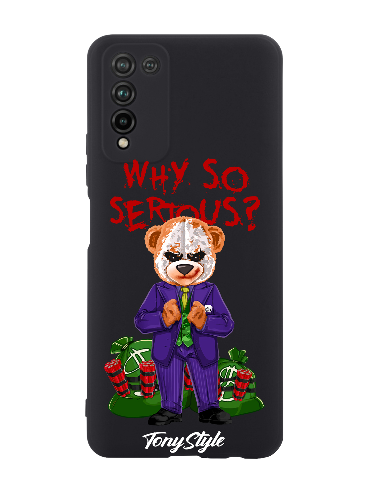 Чехол Tony Style для Honor 10X Lite Tony Style Джокер Joker Why so serious черный, Разноцветный
Чехол Tony Style для Honor 10X Lite Tony Style Джокер Joker Why so serious черный, Разноцветный