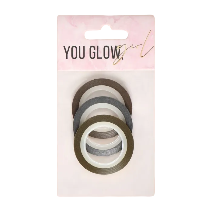 Ленты клеевые для декора «YOU GLOW», с блёстками, 3 шт, 3 мм, 18 м, цвет серебристый/золот, Создавай красоту
Ленты клеевые для декора «YOU GLOW», с блёстками, 3 шт, 3 мм, 18 м, цвет серебристый/золот, Создавай красоту