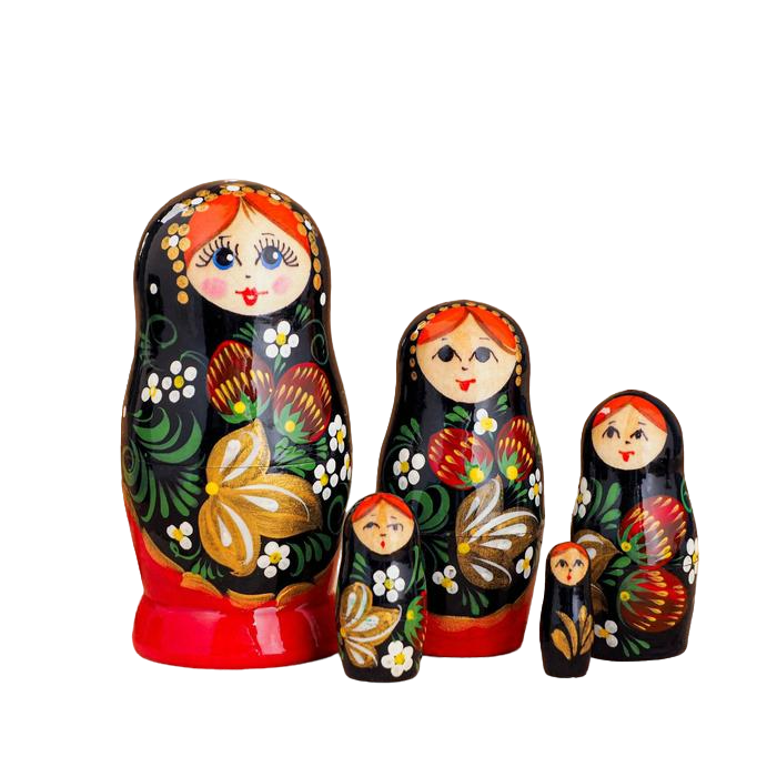Матрёшка «Хохлома», чёрно-золотой платок, 5 кукольная, 10 см, ручная работа, Разноцветный
Матрёшка «Хохлома», чёрно-золотой платок, 5 кукольная, 10 см, ручная работа, Разноцветный