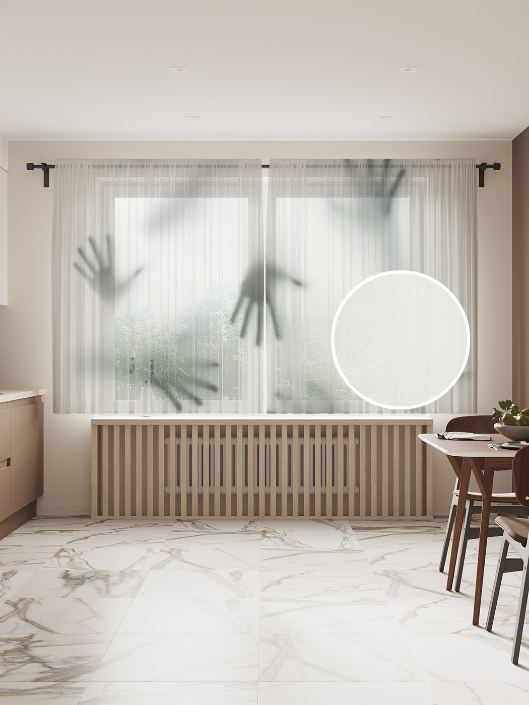 Фототюль JoyArty "Руки призраков", 145x180 см (2 полотна со шторной лентой + 50 крючков), Руки призраков 
Фототюль JoyArty "Руки призраков", 145x180 см (2 полотна со шторной лентой + 50 крючков), Руки призраков