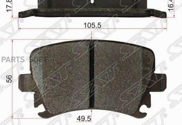 SAT ST1K0698451G Колодки тормозные RR VAG A3/S3 04-13/OCTAVIA 04-13/SUPERB 08-15/YETI 10-1
SAT ST1K0698451G Колодки тормозные RR VAG A3/S3 04-13/OCTAVIA 04-13/SUPERB 08-15/YETI 10-1