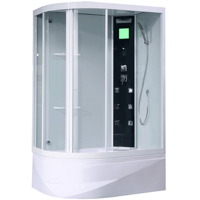 Душевая кабина Orans SR-86155 R 130x90 с гидромассажем профиль Белый задние стенки Белые
Душевая кабина Orans SR-86155 R 130x90 с гидромассажем профиль Белый задние стенки Белые