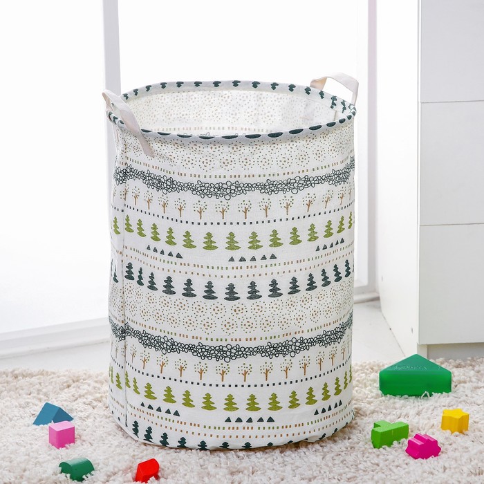 фото Корзина для игрушек "лес" 35×35×44 см sima-land