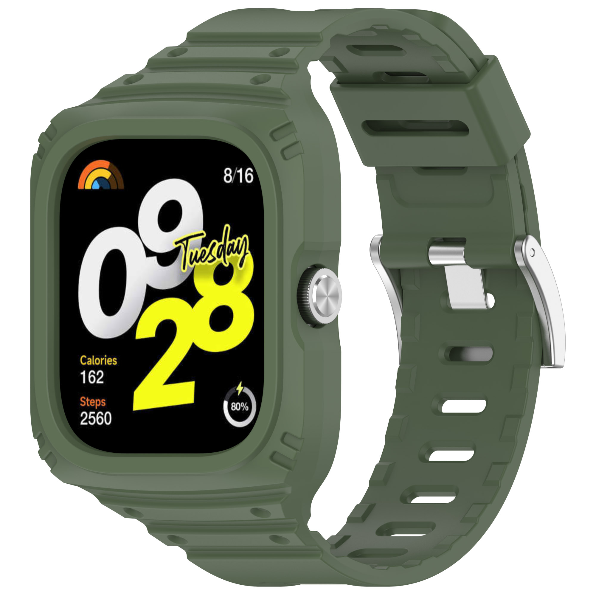 Силиконовый ремешок-бампер для Redmi Watch 4, полная защита, темно-зеленый, Redmi Watch 4
Силиконовый ремешок-бампер для Redmi Watch 4, полная защита, темно-зеленый, Redmi Watch 4