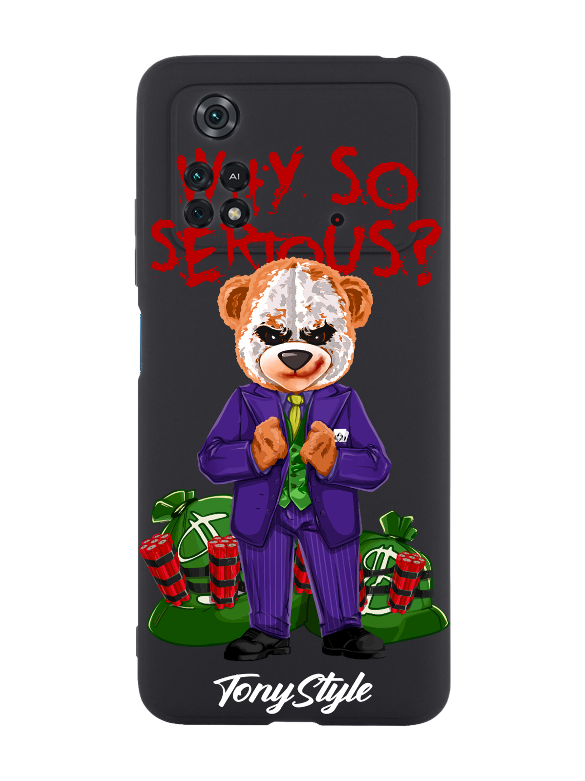 Чехол Tony Style для Poco M4 Pro 4G Tony Style Джокер Joker Why so serious черный, Разноцветный
Чехол Tony Style для Poco M4 Pro 4G Tony Style Джокер Joker Why so serious черный, Разноцветный